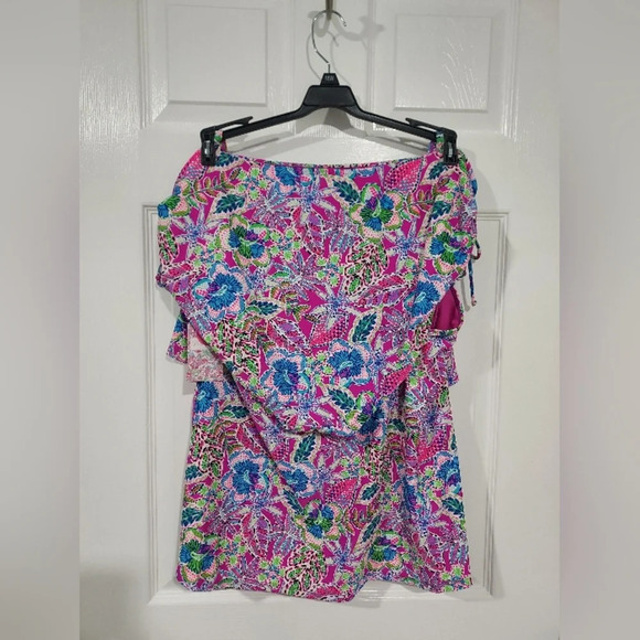 NWT Stella Parker Collection Plus Size Multicolor Floral Two Piece Swim Size 18W - Picture 7 of 13